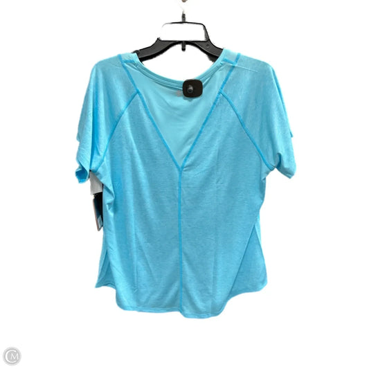Athletic Top Short Sleeve By Tek Gear In Blue, Size: Xl