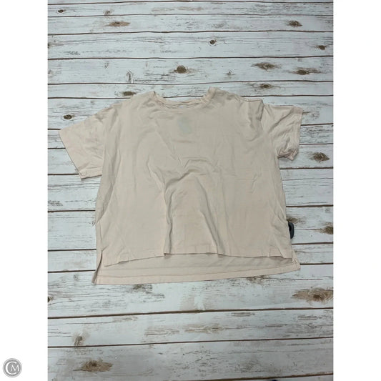 Athletic Top Short Sleeve By Flx In Peach, Size: L