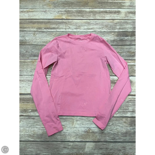 Top Long Sleeve Basic By Wild Fable In Pink, Size: M