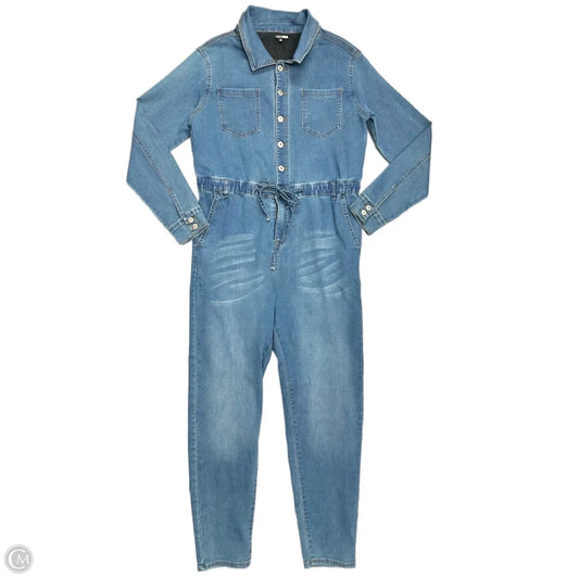 Jumpsuit By Fashion Nova In Blue Denim, Size: 2X