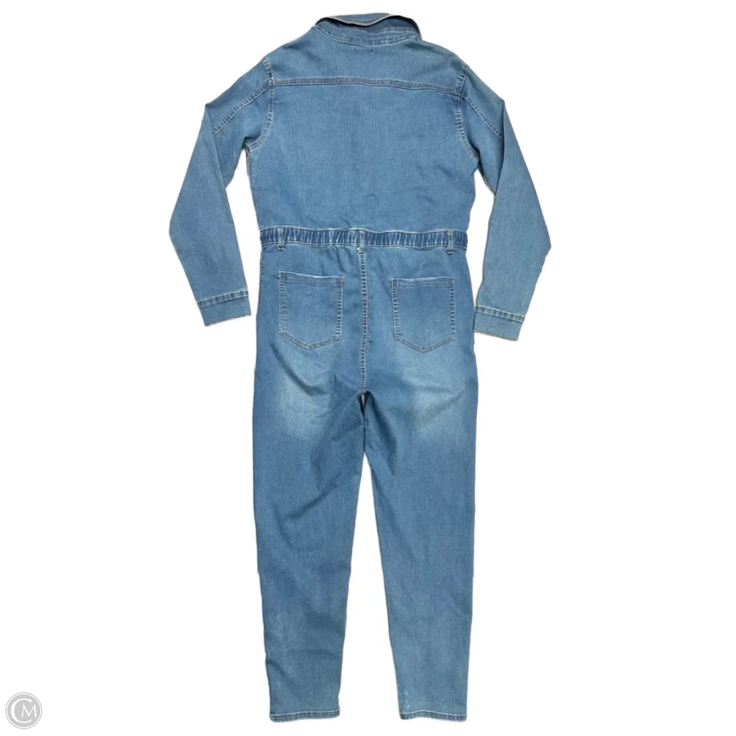 Jumpsuit By Fashion Nova In Blue Denim, Size: 2X