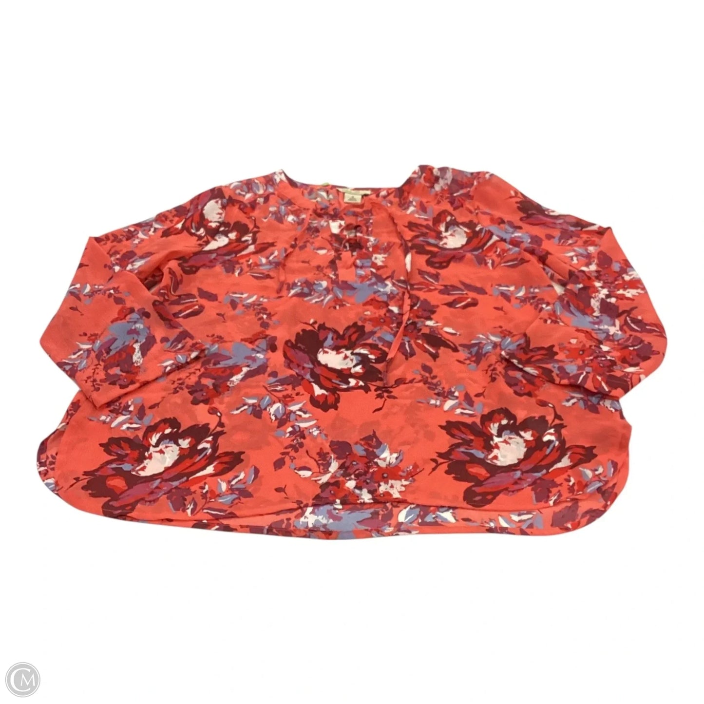 Top Long Sleeve By Lucky Brand In Red, Size: S