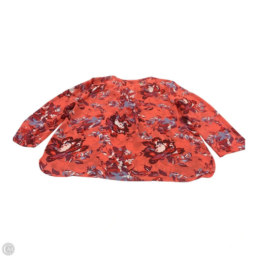 Top Long Sleeve By Lucky Brand In Red, Size: S