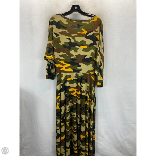 Dress Casual Maxi By Ashley Stewart In Camouflage Print, Size: 12