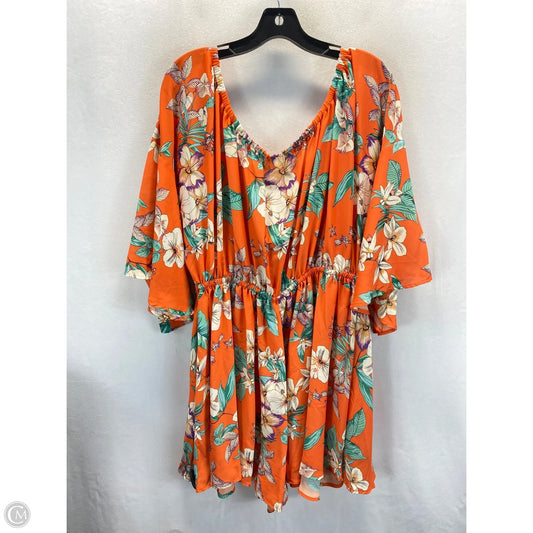 Romper By Fashion To Figure In Orange, Size: Xl