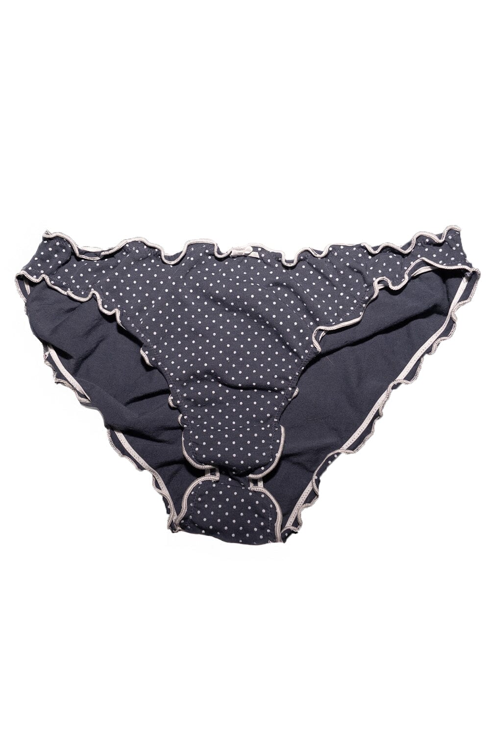 Polka Dots Scallop Bow Underwear
