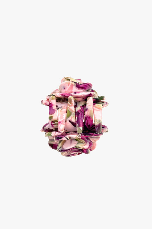 Layered Rosette Hair Jaw Clip- Multi Color
