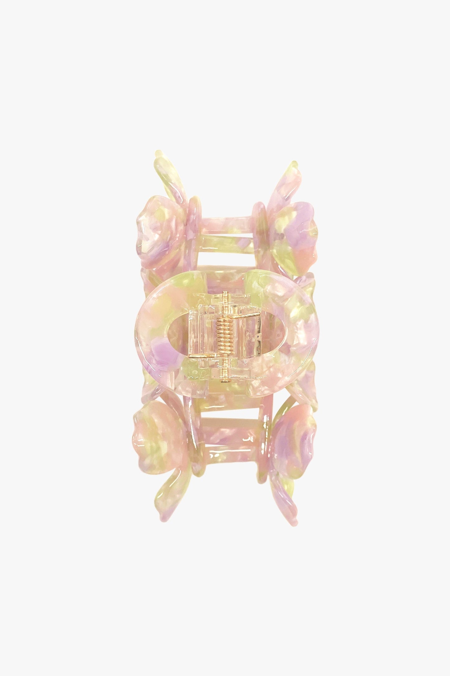 Triple Flower Rhinestone Jaw Clip