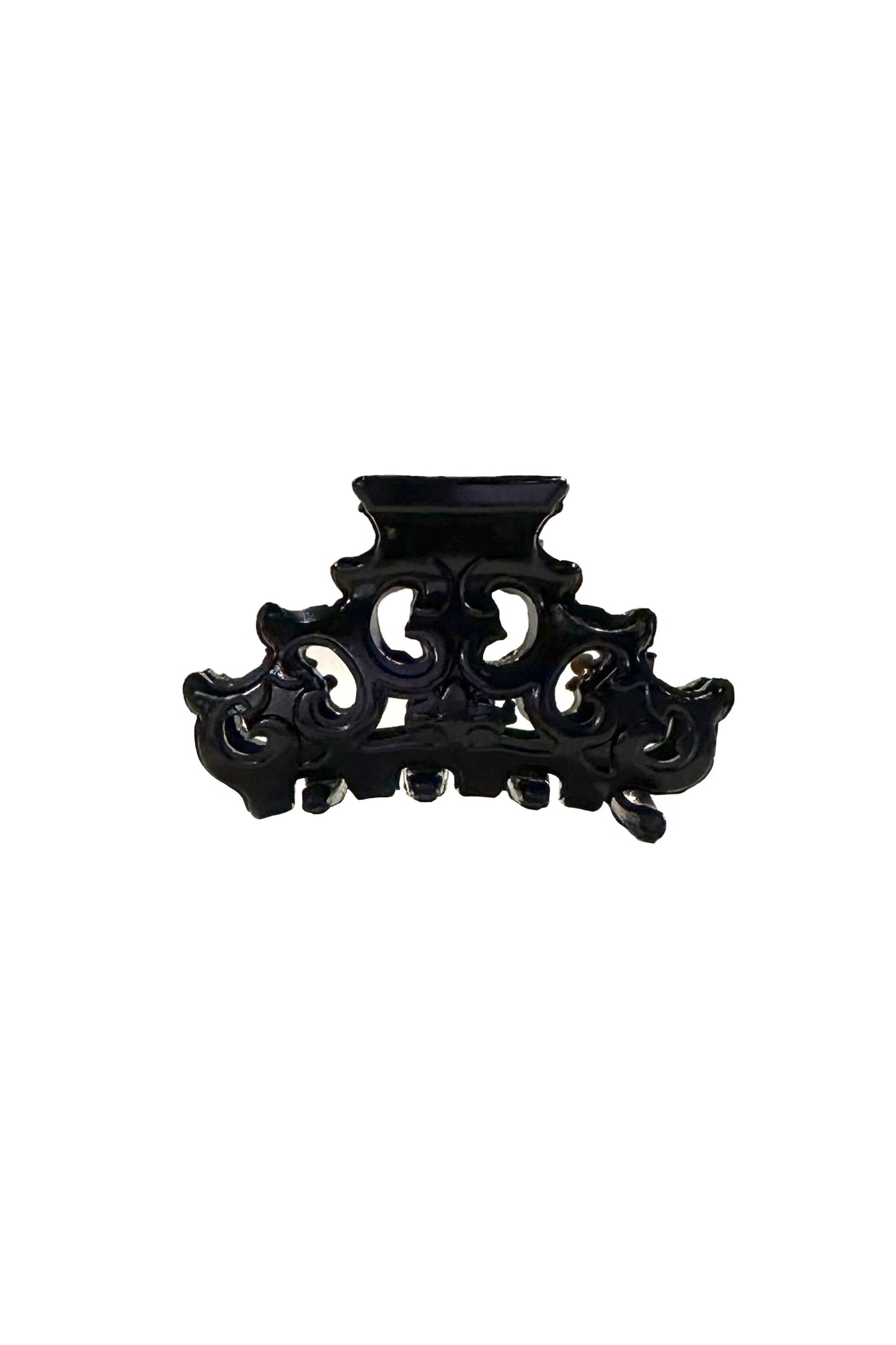 Mini Medieval French Jaw Clip Black