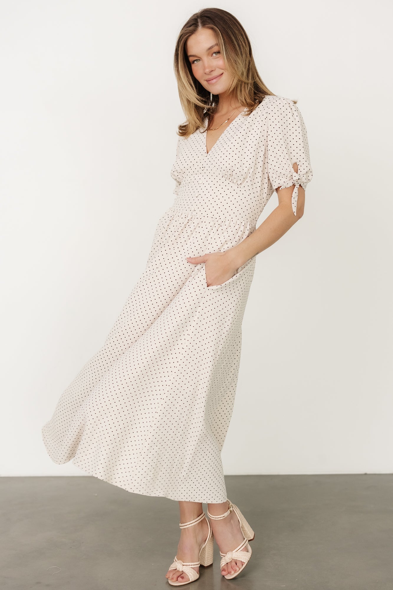 Millar Midi Dress | Natural + Black