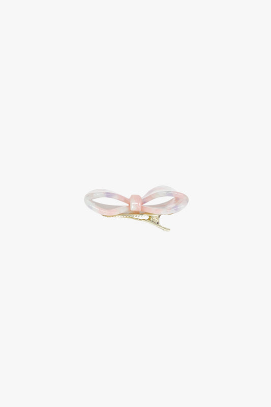 Love Puff Bow Side Clamp- Pastel Mix