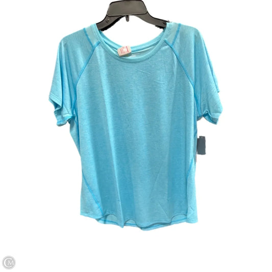 Athletic Top Short Sleeve By Tek Gear In Blue, Size: Xl