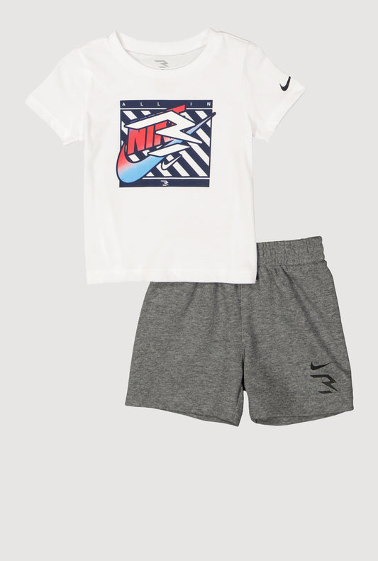Baby Boys 12-24M Graphic T Shirt and Shorts