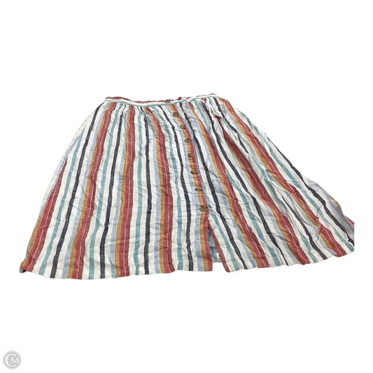 Skirt Maxi By Aeropostale In Striped Pattern, Size: L