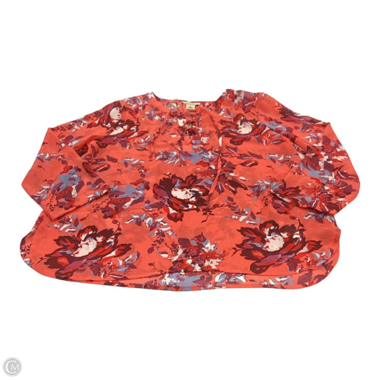 Top Long Sleeve By Lucky Brand In Red, Size: S