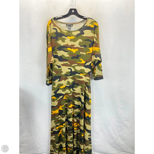 Dress Casual Maxi By Ashley Stewart In Camouflage Print, Size: 12