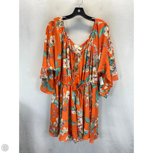 Romper By Fashion To Figure In Orange, Size: Xl