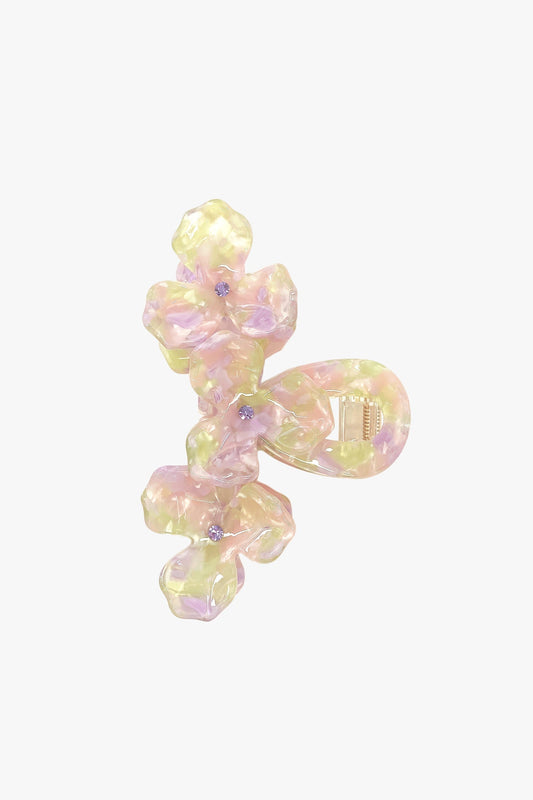 Triple Flower Rhinestone Jaw Clip