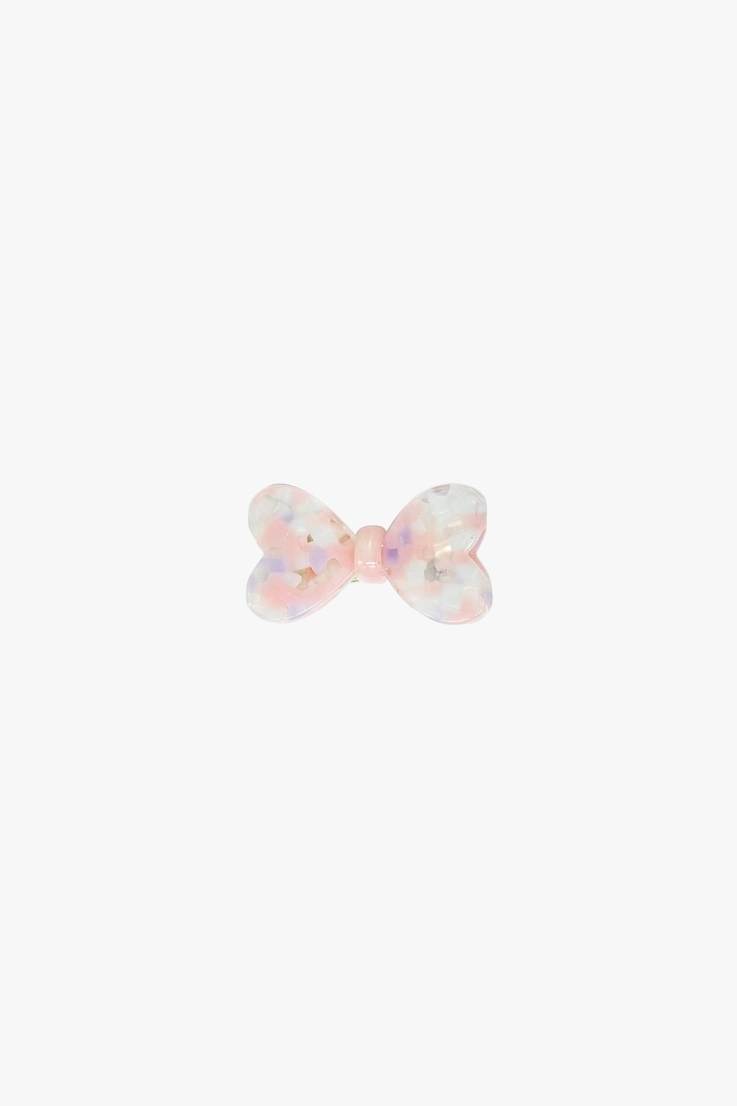 Love Puff Bow Side Clamp- Pastel Mix